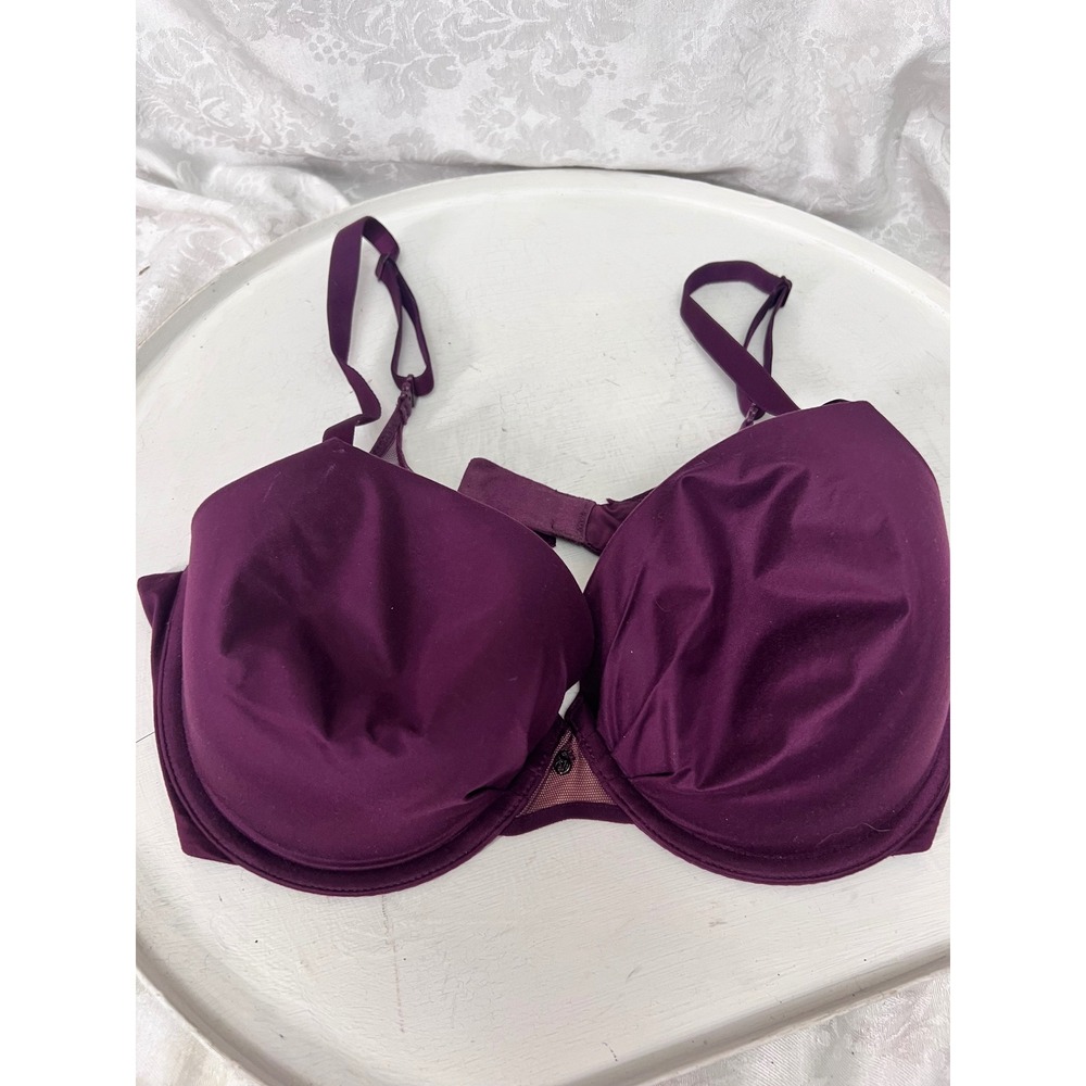 Victoria's Secret Fabulous Lined Demi Bra 36D Plum Purple Underwire 328596-06/15